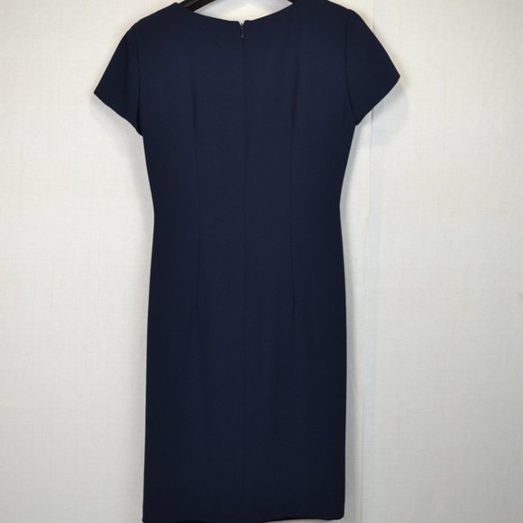David Warren Office siren Dress SIZE 6 navy blue - Picture 4 of 10